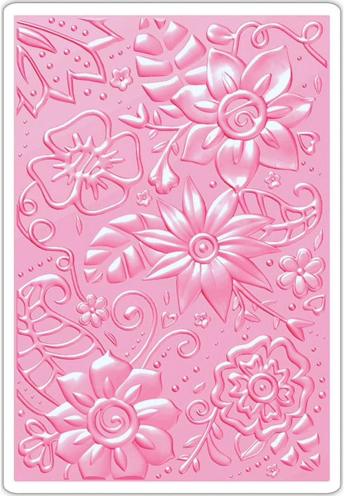 Sizzix Embossing Folder 661948, Bohemian Botanicals, Multi Color, One Size...