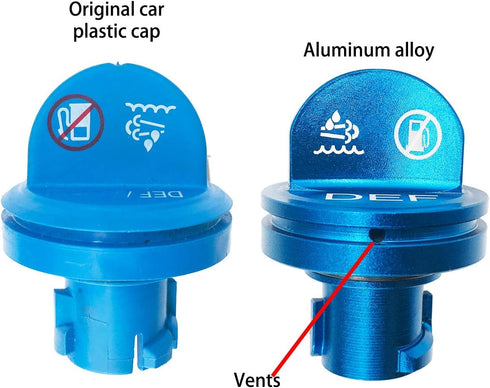 Easy to grip?Aluminum Diesel Fuel tank Cap for Dodge, ?Hidden-Strong magnetism? Ram Diesel Fuel Cap and Anti-lost rope- Aluminum DEF Cap Combo for...