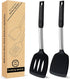 2 Pack Flexible Silicone Spatula, 600°F Heat Resistant Silicone Spatula Set for Nonstick Cookware, Kitchen Cooking Utensil Set for Egg Pancake Fli...