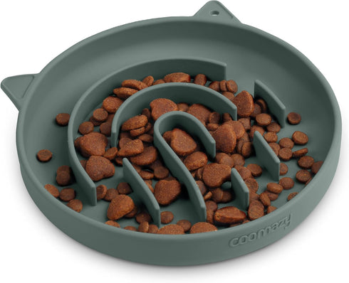 Coomazy Silicone Slow Feeder Dog Cat Bowls, Interactive Puzzle Toy for Pets Food Training, Keeps Dogs Cats Busy, Prevents Puppy Kitty Overeating (...