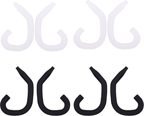 Cosmos 4 Pairs Removable Soft Silicone Earphone Hook Holder Sports Ear Hook Earphone Wire Cable Hanger Earclip for Sports Earphone Headset...