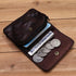 1 Pcs Leather Zipper Coin Purse Wallet With Card Slots,Snap Leather Coin Pouch, Coin Organizer, Change Holder,Card Case, Leather Zipper Storage Ba...
