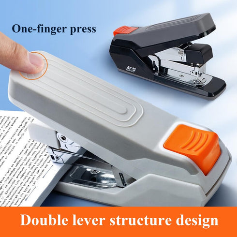 M&G Effortless Desktop Stapler, 50 Sheet Capacity, One Touch Stapling, Easy to Load Ergonomic Stapler, Heavy Duty Staplers includes 1000 Staples a...