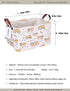 Rectangular Folding Laundry Basket, waterproof Canvas Basket,gift basket,Suitable for children's room,Office,Clothes,Toys Storage (rainbow)...