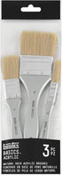Liquitex BASICS Large Scale Brush Set, Natural Hair, Set of 3...