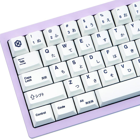 135 Keys White Japanese Keycaps, Minimalist Style Cherry Profile Key Caps, PBT Dye Sublimation Customized Keycaps Set Compatible with Cherry MX Sw...