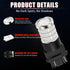 iBrightstar 3157 LED Bulb Red, 3057 LED Brake Lights Bulbs Super Bright for Rear Brake Lights and Tail Lights, 2 Pack...