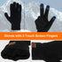 3PCS Winter Beanie Hat Scarf Touchscreen Gloves Set for Men and Women, Knitted Fleece Lined Hats Thermal Gloves Long Scarf...