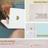 SETTINI® White Heart Journal - Faux Leather, Lay Flat Design - Lined Pages, Elastic Closure, Bookmark & Pocket. Ideal Gift for Women and Men - Bir...