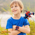 Marvel Spider-Man Kids' LCD Watch – Flashing LED Bullet Band, Digital Time Display, Red & Blue Design, Durable Plastic Case, Adjustable Silicone S...