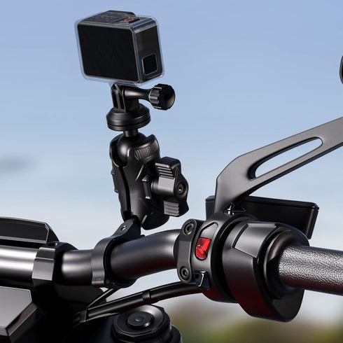 BRCOVAN Aluminum Alloy Tripod Mount Adapter with 1'' Ball & Camera 1/4"-20 Thread, Compatible with RAM Mounts B Size 1 Inch Ball Double Socket Arm...