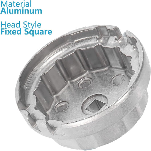 64.5mm Oil Filter Wrench Compatible with Toyota Camry RAV4 4Runner Tacoma Lexus Oil Filter Removal Tool, 14 Flutes 4 Slots for 2.0L-5.7L Engine, 3...