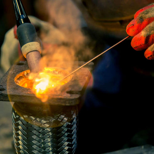 Copper Welding Rod, Selffluxing Phosphor Copper Round Welding Brazing Rod Low Temperature Easy Melt Welding Consumables for Air Conditioner Refrig...