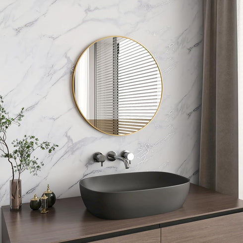 VaryPaper Matte Grey White Marble Contact Paper Peel and Stick Countertop Vinyl Wrap Waterproof Marble Wallpaper for Kitchen Bathroom Counter Top ...