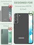 Dretal for Samsung Galaxy S22 5G Case Floral, Military Grade Drop Tested Hard Back & Soft Edge Slim Flower Women Girls Phone Protective Cover + Te...