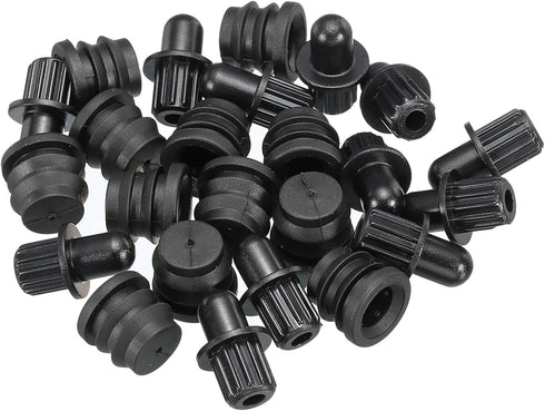 MECCANIXITY Speaker Grill Guides Plastic Black Dia 8mm for Speaker Parts Accessories Pack of 12...