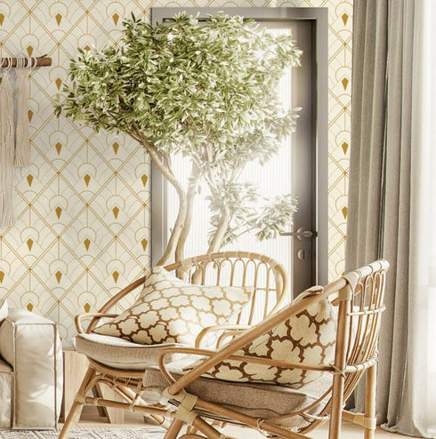 Dimoon 78.7"x17.3" Geometric Peel and Stick Wallpaper Beige Brown Contact Paper Geometrical Rhombus Thicken Waterproof Morden Self Adhesive Square...