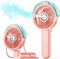 SWEETFULL Portable Misting Fan - 180° Foldable Handheld Personal Fan with Mist Spray, 3 Speeds, 30ml Water Tank, USB Rechargeable for Travel, Outd...