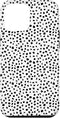 iPhone 12 Pro Max Popular Dalmatian Pattern, White w Brush Stroke Black Spots Case...