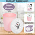 Ice Cream Containers (2 Pack - 1 Quart Each), Freezer Containers for Homemade Ice Cream Storage - Pink...
