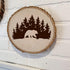 10 PCS Bear Deer Wolf Mountain Stencil Pine Tree Wildlife Forest Animal Stencils Template Wood Burning Stencils Reusable Patterns Moon Claw Stenci...