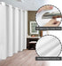River Dream No Hook Hotel Cloth Shower Curtain Microfiber - Waterproof Soft Washable Fabric Shower Curtain or Liner with Magnets, White, Standard ...