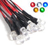 50pcs 12 Volt 5mm Red LED Lights Emitting Diodes Pre Wired 7.9 inch DC 12v LED Light Clear Lens Small LED Lamps (Multicolor)...