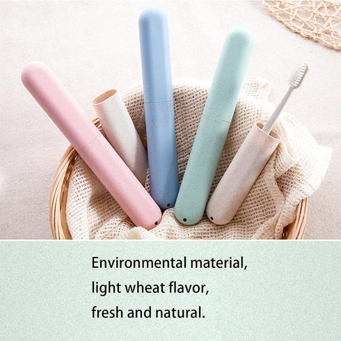 Travel Toothbrush Holder Toothbrush Toothpaste Travel Storage Cup Portable Travel Toothbrush Case Toothbrush Cup for Travel/Hotel/Camping -5 packs...