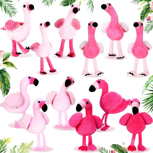 12 Pcs Plush Flamingo Party Favors 5 to 6 Inch Flamingo Keychain Pink Flamingo Stuffed Animal Mini Stuffed Animals Keychains DIY Stuffed Flamingo ...
