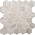 STICKGOO Hexagon Peel and Stick Backsplash Tile, Stick on Backsplash for Kitchen and Bathroom, Beige Marble Look PVC Mixed Metal Gold Self Adhesiv...