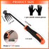 Weed Removal Tool, Portable Garden Weeder Tool?2024 New Manganese Steel Weed Puller Tool with Rubber Handle for Vegetable Gardening Garden Yard Fa...