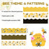 84ft Bee Bulletin Board Borders Bee Classroom Decorations, Cartoon Bee Honeycomb Yellow Black Scalloped Border Trim for Teacher Back to School Sup...