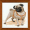 RIOLIS - Pug Dog 1176, Dogs Cross Stitch Kits 9,84" x 9,84", Counted Cross Stitch Kits, Counted Cross Stitch Kits for Beginners & Advanced, Cross ...