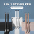 2-in-1 Stylus Pen for Touch Screen, 3pcs High Precision Universal Stylus Pen for iPad Compatible with Apple, iPhone, iPad, Android, Microsoft Tabl...