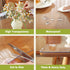 Clear Table Protector 12 x 24 Inch, 1.5mm Thick Plastic Table Cover, Waterproof PVC Clear Table Cover Protector, Desk Protector Mat, Writing Desk ...