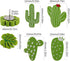 40 PCS Decorative Push Pins Set, Cactus Palm Leaf Camellia Rose Thumb Tack Decorative Cute Push pins for Cork Board Bulletin Board Maps Photos Wal...