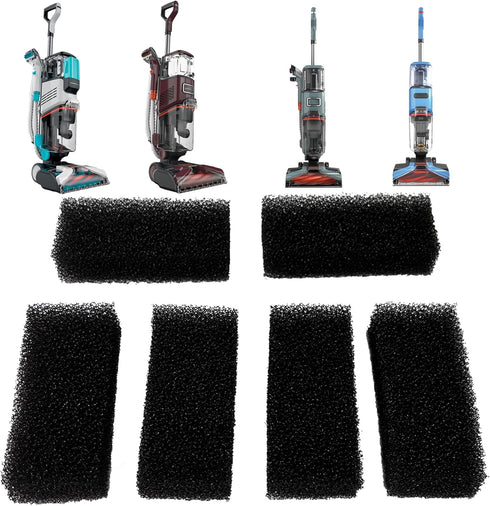 6 Pack EX201 Foam Filter Compatible with Shark CarpetXpert Upright Carpet EX201, R-EX200, EX150, EX151, EX121BRN...