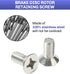 Stainless Steel Brake Disc Rotor Screws,12PCS Brake Disc Retaining Screw,Car Accessories Retaining Hardware Bolts Screw Kit for Front and Rear,Rot...