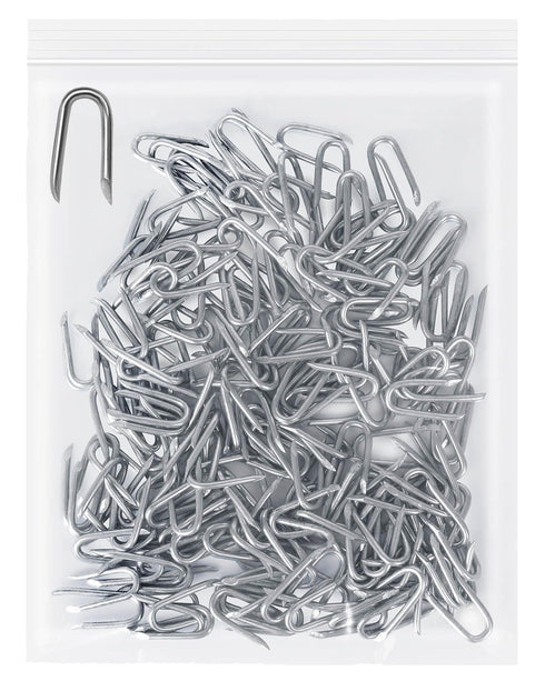 vensovo 200pcs Wire Fence Staple - Steel U-shaped Nail for Wire Mesh, Galvanized Fasteners Nails for Fixing Wooden Fence Chicken Wire Staple...