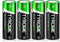 tyrone 18500 Rechargeable Battery, 3.7V 1500mAh Lithium Batteries for Flashlight, Solar Garden Light with Flat top 4 Pack...
