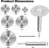 Inside Pipe Cutter for Pvc Pipe, Professional Pvc Pipe Cutter with 6pcs Rotary Drill Saw Blades and 1/4" Hex Shank, Plumber Tools for Big Small Di...