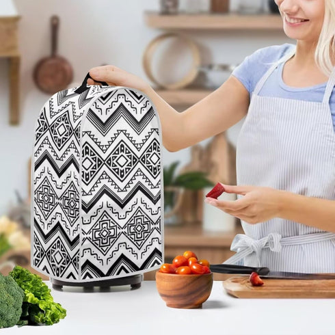 Small Blender Cover Kitchen Appliance Covers Aztec Juicer Stand Mixer Coffee Maker Blender Cover and Fingerprint Protection White...