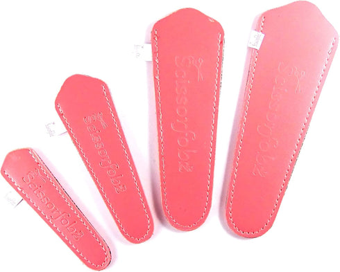 SCISSORFOBZ Designer Scissors Sheaths with ScissorGripper Covers Holders for Embroidery Sewing Quilting Gifts- 4PC VALUE PACK -Peachy Pink. #S-83...
