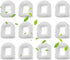 Cat Water Fountain Foam Filters, Compatible with Multiple Pet Fountain Dispenser Sponge Filters (12 Pcs)...