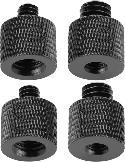 4 Pcs Camera Screw Adapter Thread 1/4" Male to 3/8" Female and 3/8" Male to 1/4" Female Adapter Set for Camera Monitor, Tripod, Mount...