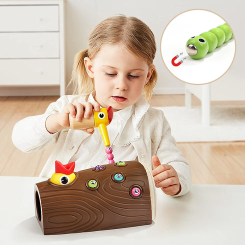 TOP BRIGHT Montessori Toys for 2 Year Olds - Magnetic Bird Feeding Game for Fine Motor Skills Development for Boys and Girls...