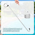 2pcs Skimmer Basket Hook, 14.4in Skimmer Lid Lifting Hook Pool Skimmer Stainless Steel Extension Handle Pool Skimmer Basket Hook for Debris Clean ...