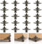 20 Pcs Antique Brass Box Legs, Wood Case Jewelry Chest Storage Box Feet Corner Protector Decorative (Style4, Bronze)...