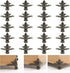 20 Pcs Antique Brass Box Legs, Wood Case Jewelry Chest Storage Box Feet Corner Protector Decorative (Style4, Bronze)...