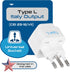 Ceptics Italy Power Adapter, Type L plug adapter, Universal Travel Adapter Chile, Italy travel adapter plug perfect for Rome, Lybia, Tunisia, Urug...